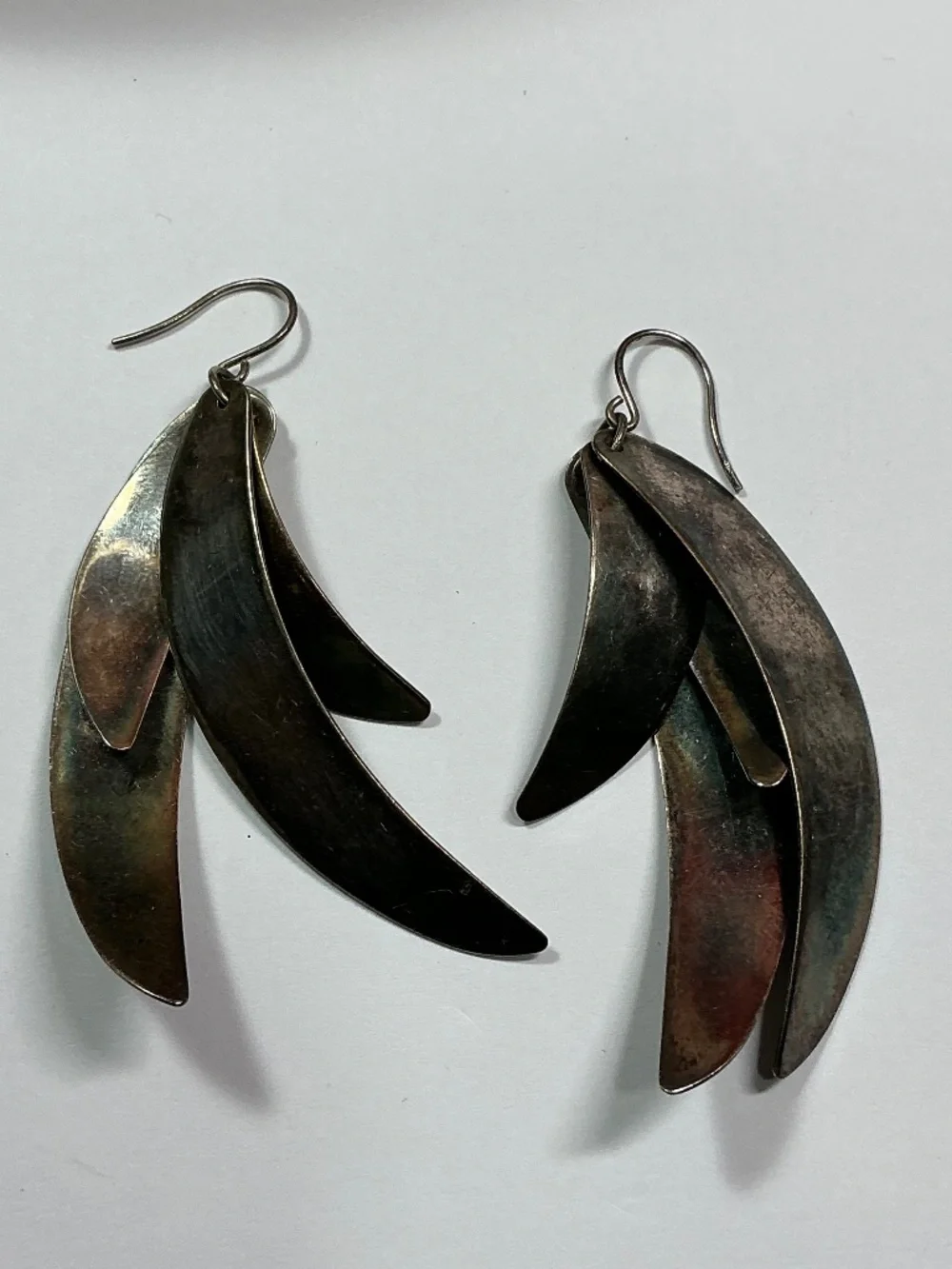 RLM Studio Curved Sphere Dangle Earrings. 3 inches long
